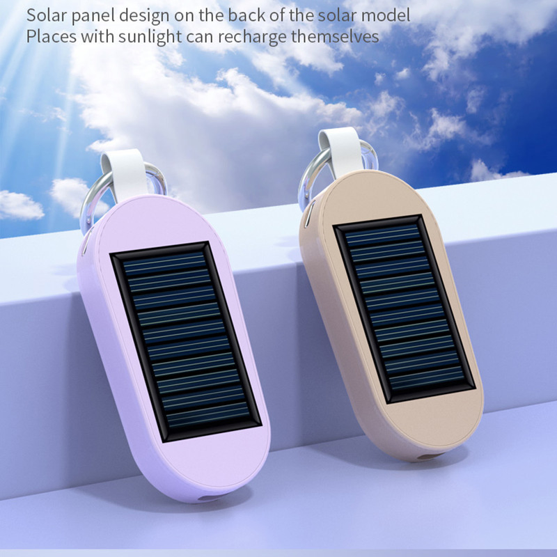 Solar Power Bank Watch Emergency Power Bank Cross-Border Mini Solar Power with Plug Keychain