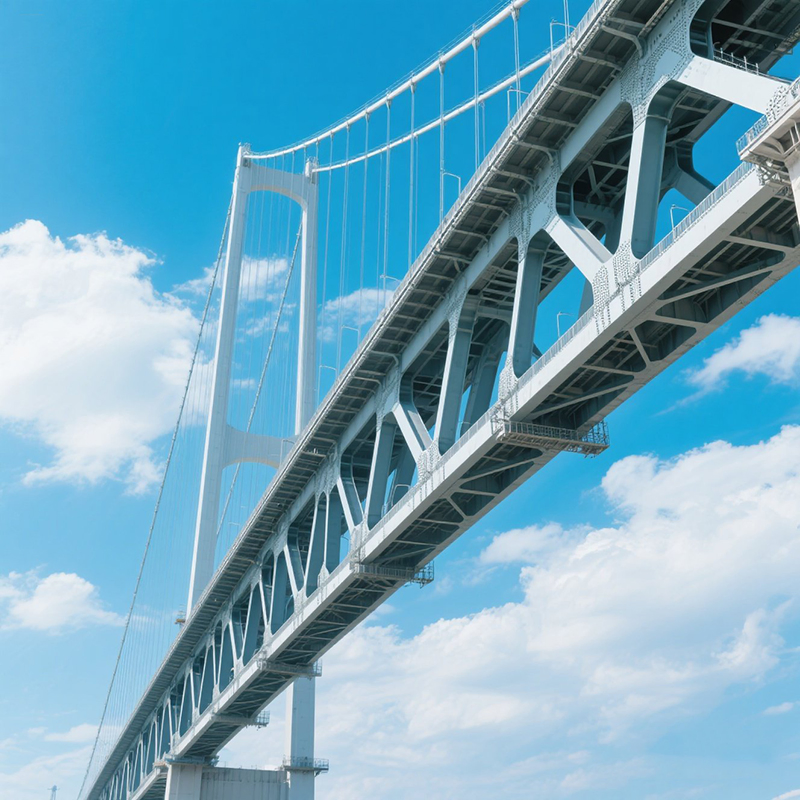 Large Span Steel Structure Bridge for Emergency Purpose Prefabricated Modern Design