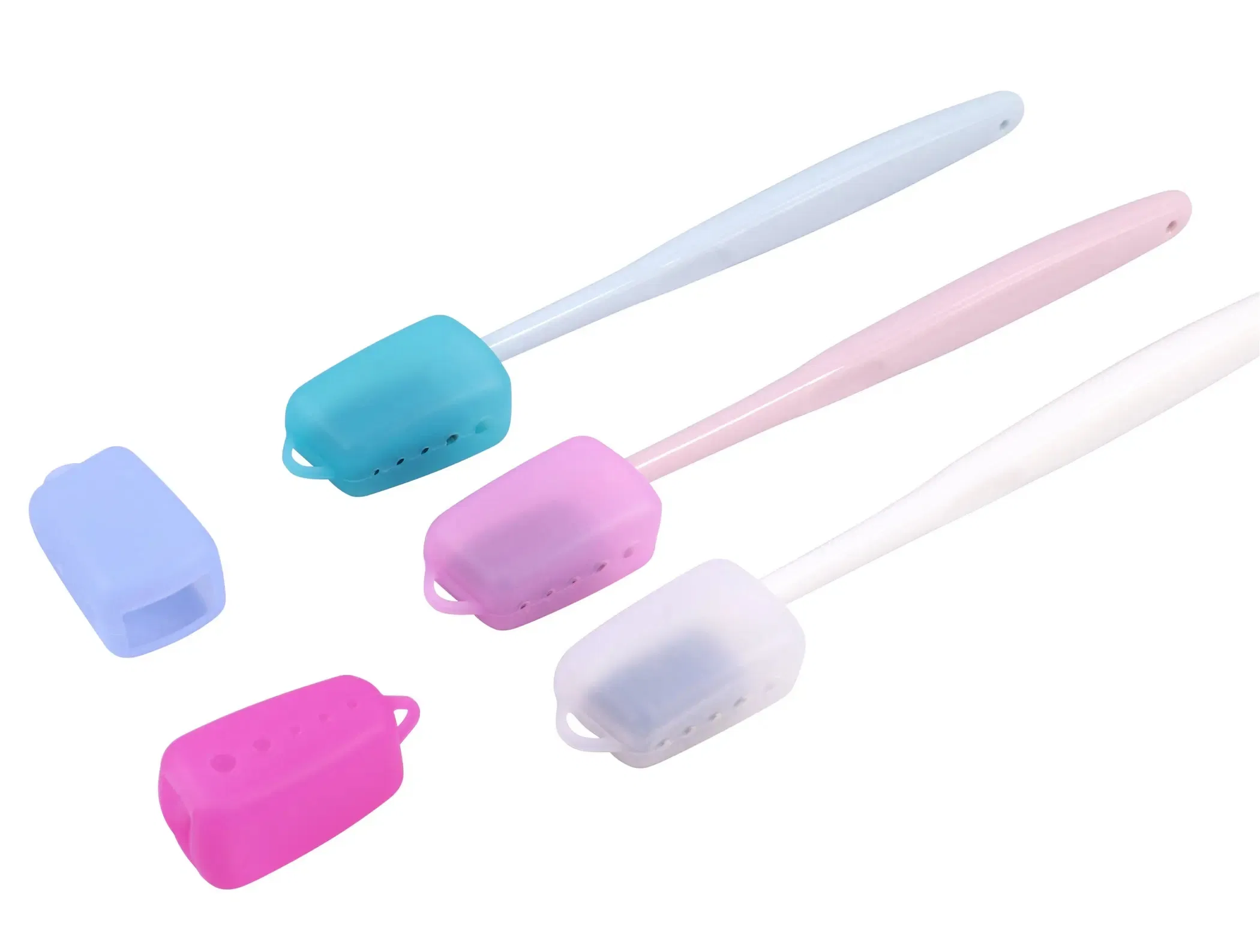 Custom Design Silicon Razor Tooth Brush Clip Case Eco-Friendly Food Grade Silicone Toothbrush Cover