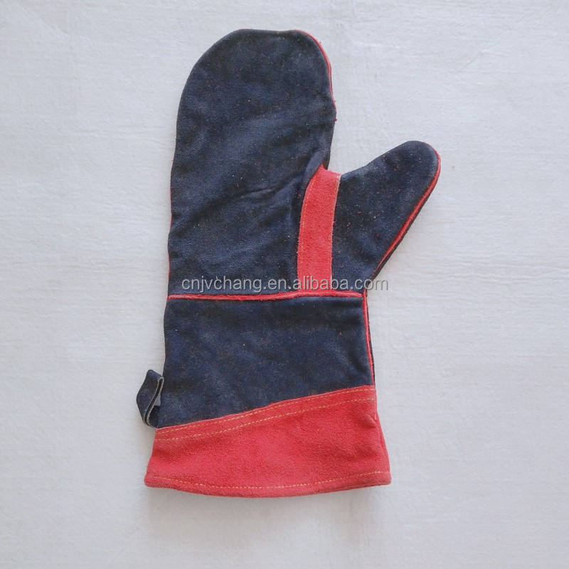 Premium Heat Resistant BBQ Gloves - Durable Cowhide Leather Mitts