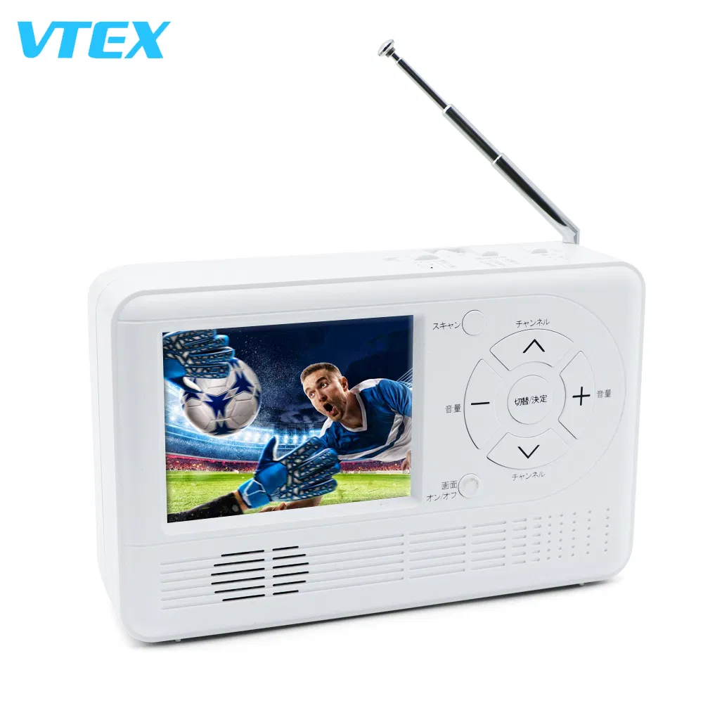 Портативный телевизор с ручной динамо-зарядкой 3.2 дюйма