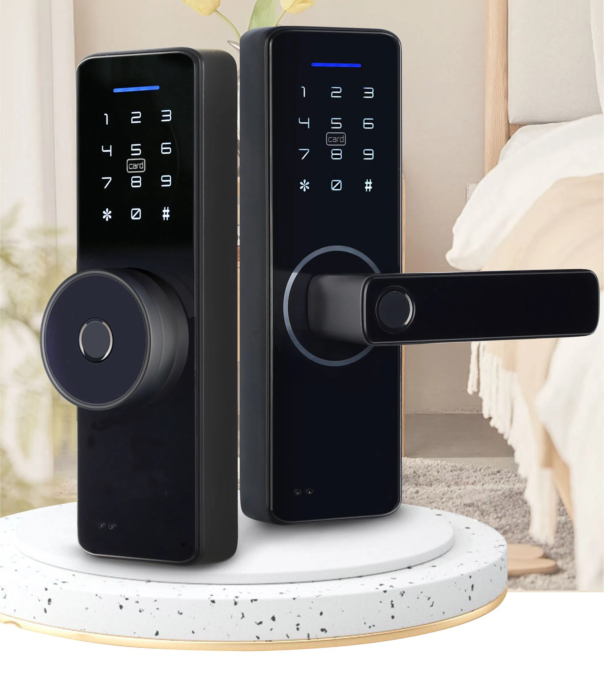 Intelligent Fingerprint IC Card Password Smart Lock with 3years Warranty