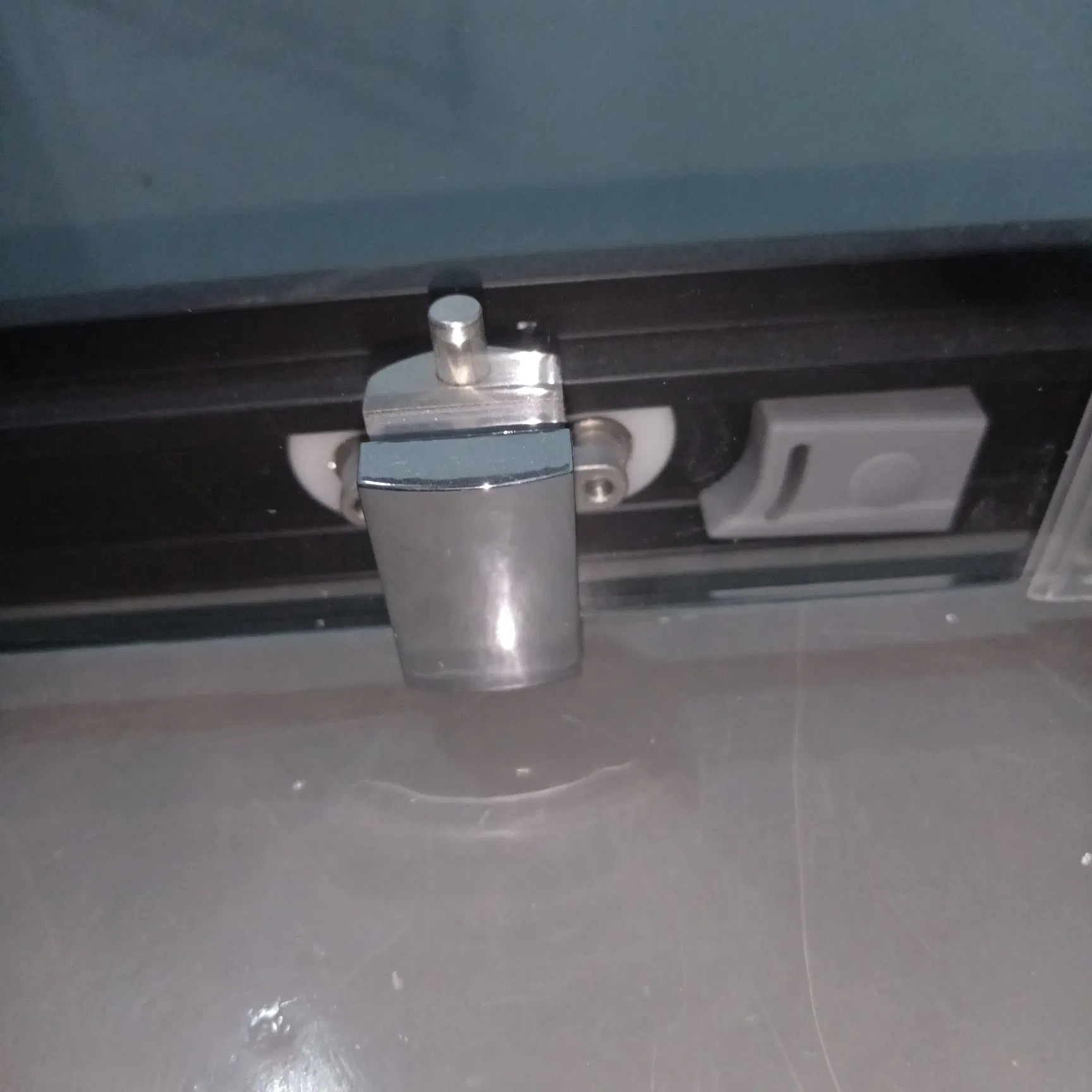Black Square Two-Door Shower Enclosure for Corner of Bathroom