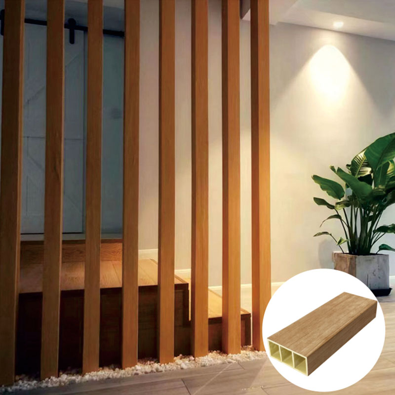 Easy Installation Squared Hollow Timber Tube WPC Column Ceiling