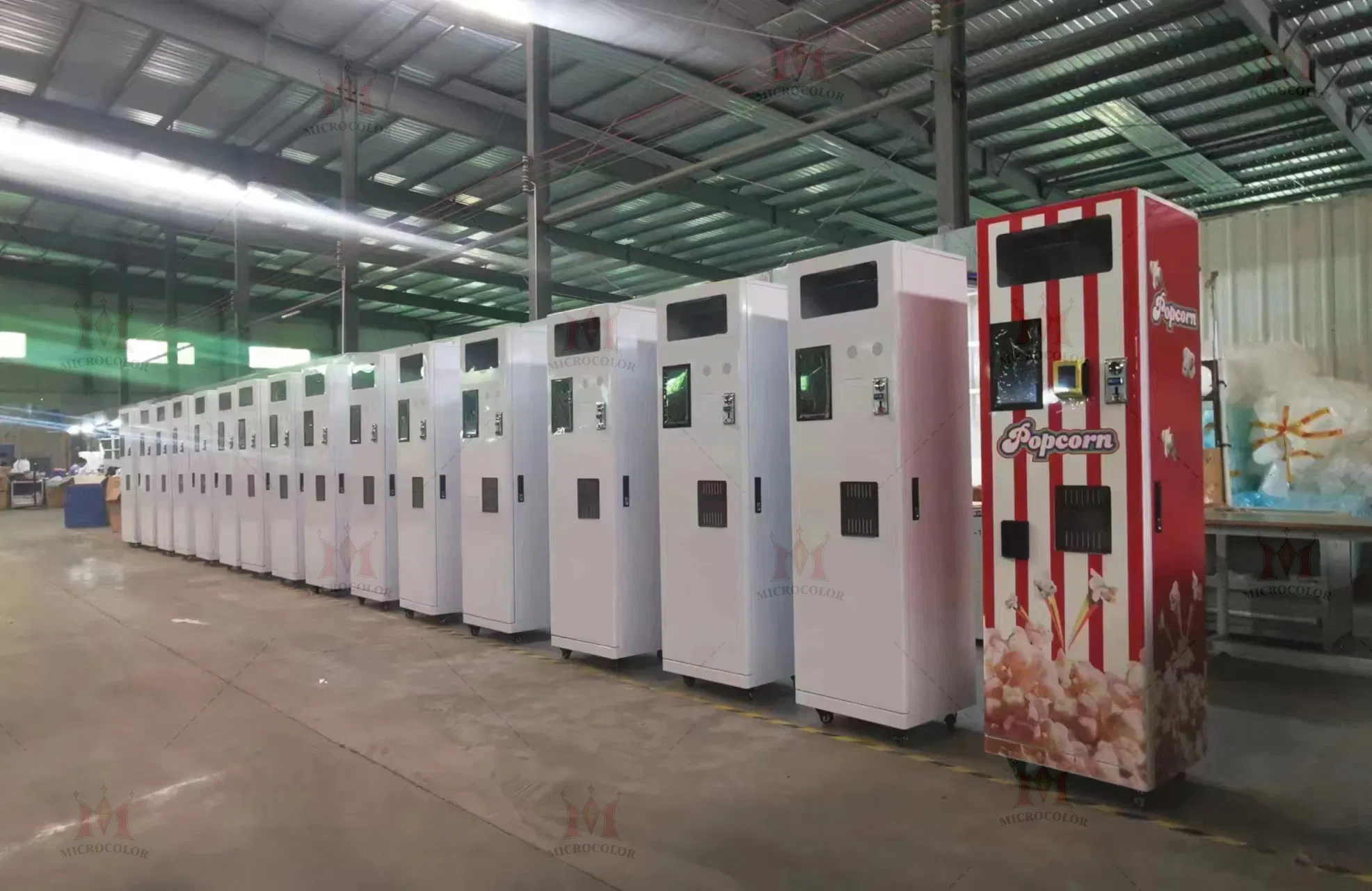 Custom Multiple Flavored Popcorn Machine Smart Automatic Popcorn Vending Machine for Business Use