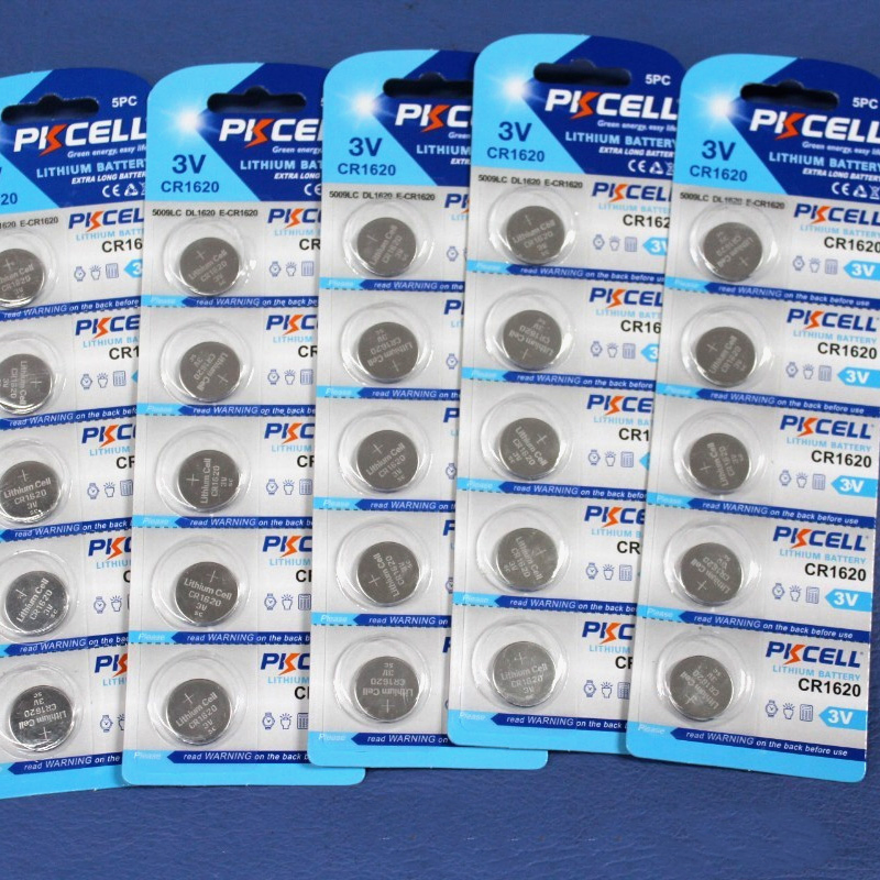 Батарейка Pkcell CR1620 3V литиевая таблетка