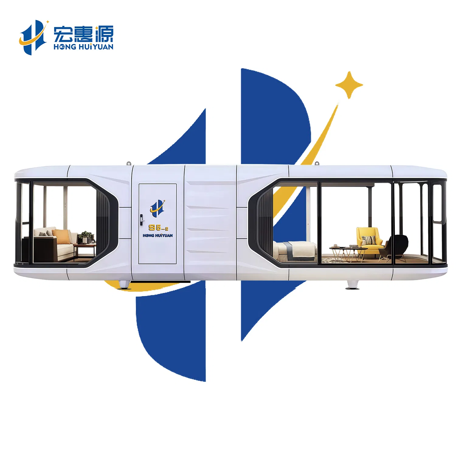 Eco-Friendly Intelligent Space Capsule House for Versatile Living Solutions