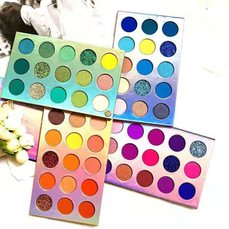Hot Sale Rotating 60-Color Factory Private Label Custom Eyeshadow Palette with High Pigment