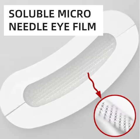 2025 New Arrival Private Label Anti Wrinkle Microneedle Eye Gel Mask Eye Gel Patch Microcrystal Ha Micro Needle Patches