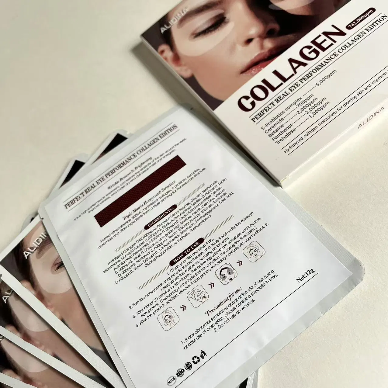 Bio Collagen Under Eye Mask Removes Dark Circles and Wrinkles Around The Eyes