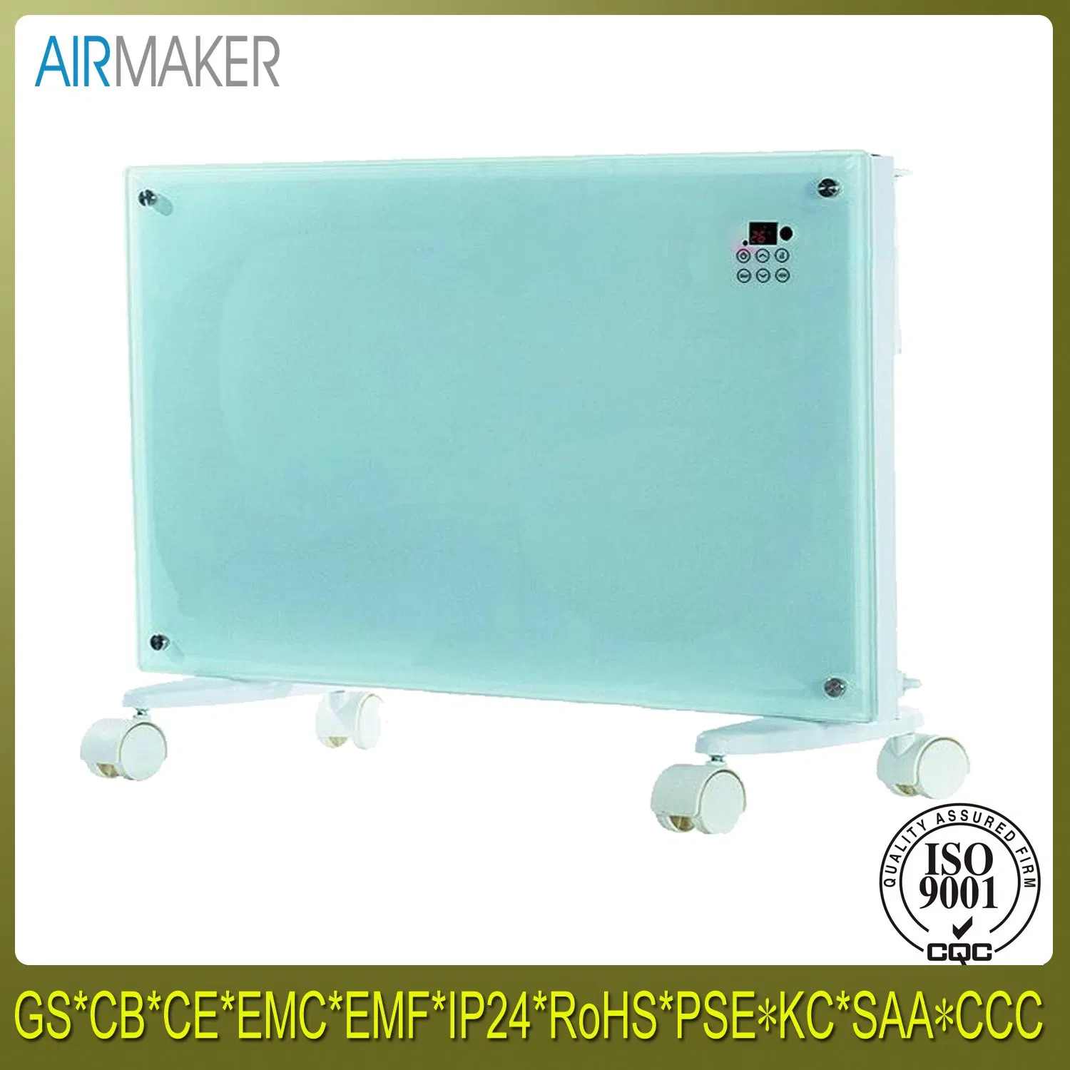 2000W/220V Wall Glass Low Energy Radiator Heaters/Electrical Heater/ Fan Heater with CE