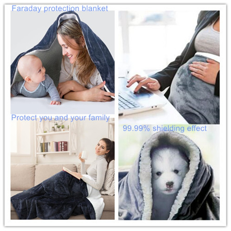 Knitted Emf/RF Shielding / Anti-Radiation Silver Fiber Fabric for Blanket Lining