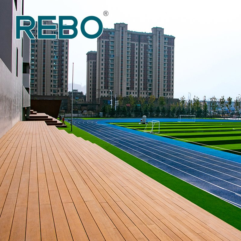 Outdoor High Durability Bamboo Lumber Deck Flooring Waterproof Fireproof