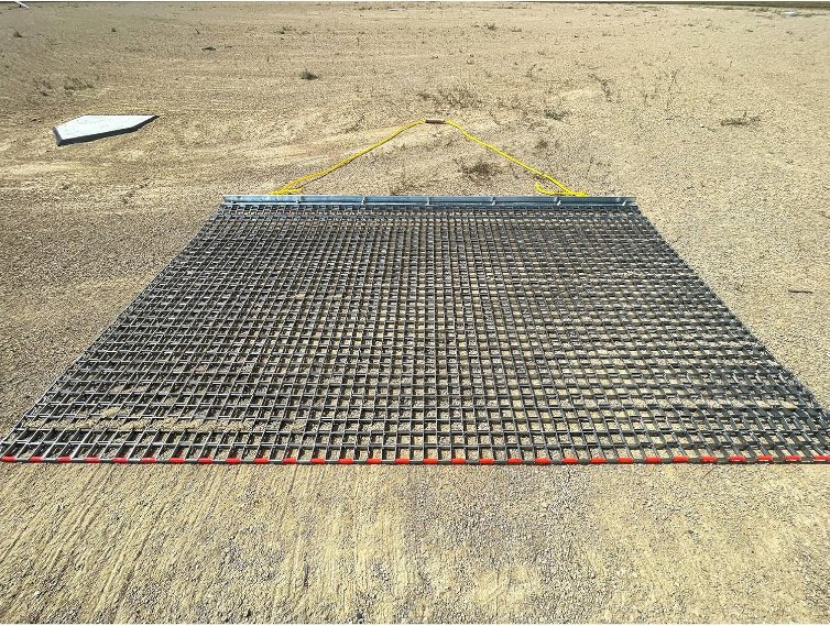 Softball Infield Drag Mat of 4ftx3FT Plate Honey Core Mesh Belt