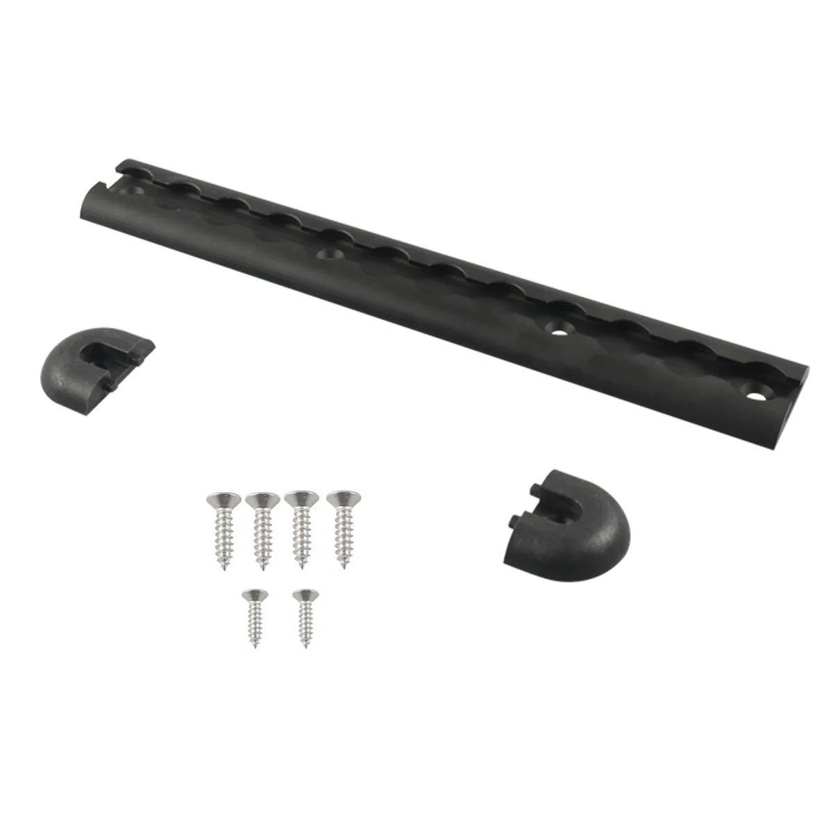 Aluminum L Track 12 Inch L Track Rail Hardware with 8 End Caps for Securing Motorcycles