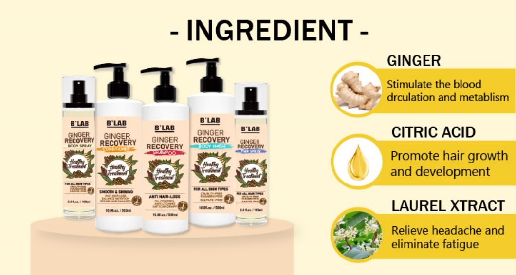 Private Label Herbal Natural Anti Hair-Loss Ginger Hair Conditioner