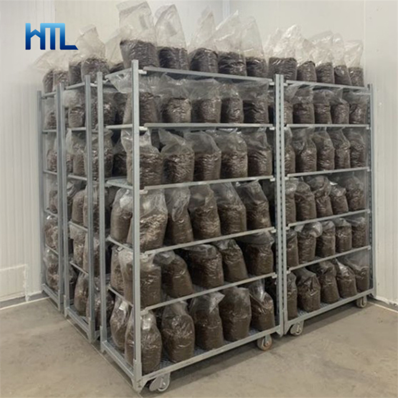 Тележка для растений 6-ярусная, металлическая, с колесами