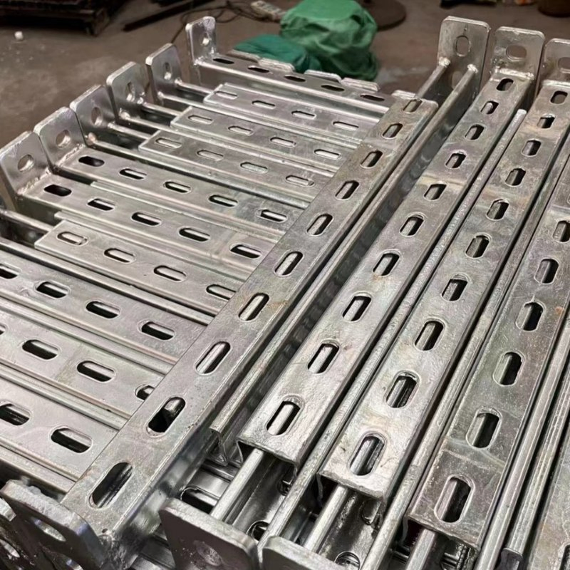 Pre-Galvanized Steel Half Slot Strut Channel Rail Steel C Channel