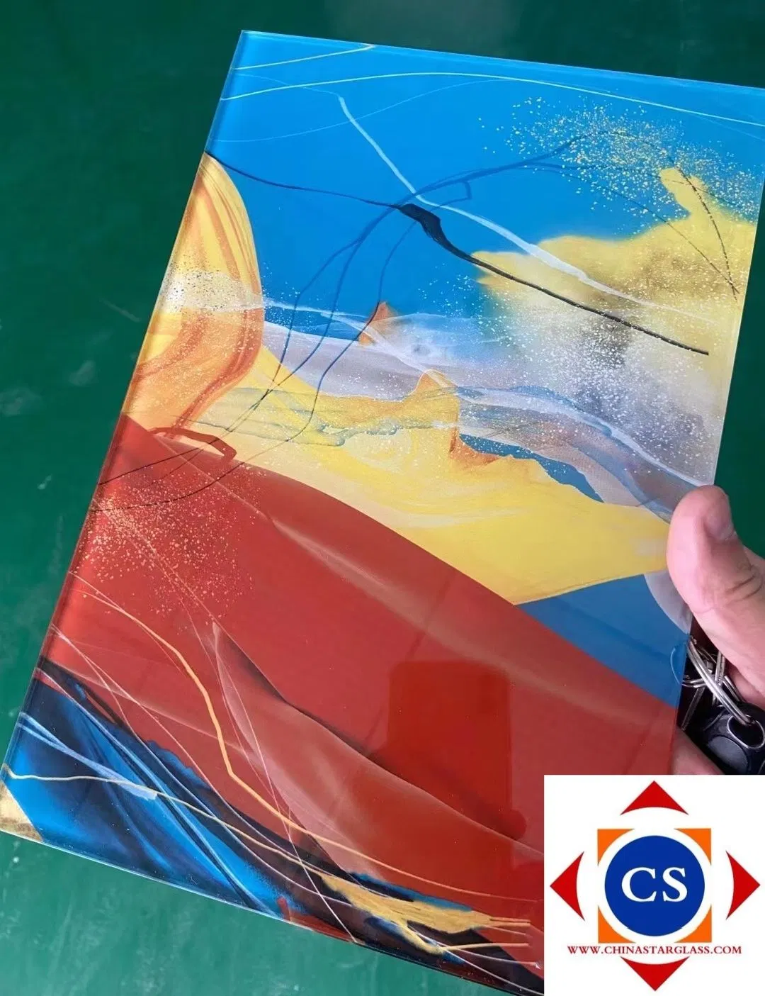 12mm Digital Printed Glass Decorative Glass for Decoration/Building/Lamination/Coating/Hollow/Deep Processing