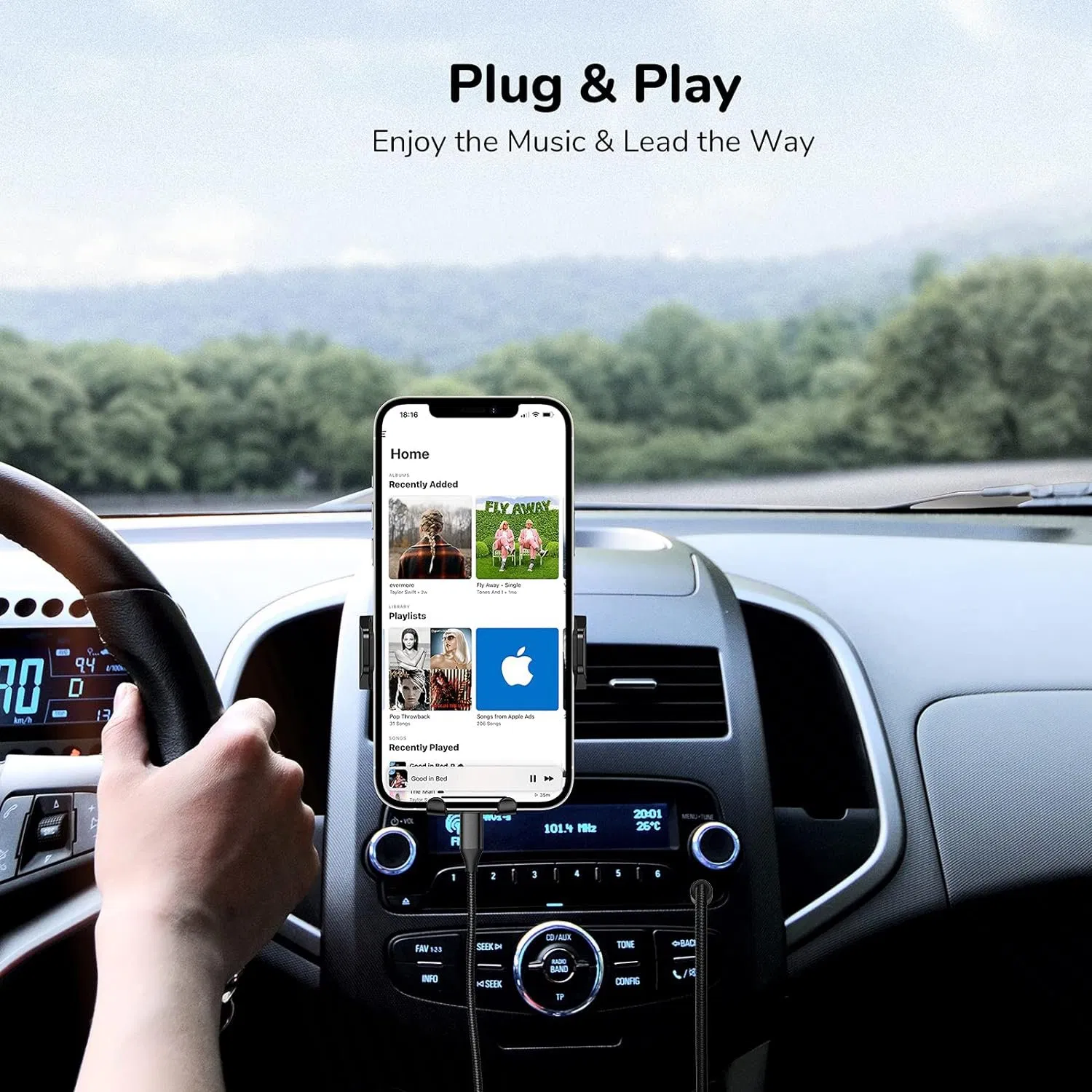 Адаптер iPhone на AUX для автомобиля Hi-Fi Stereo