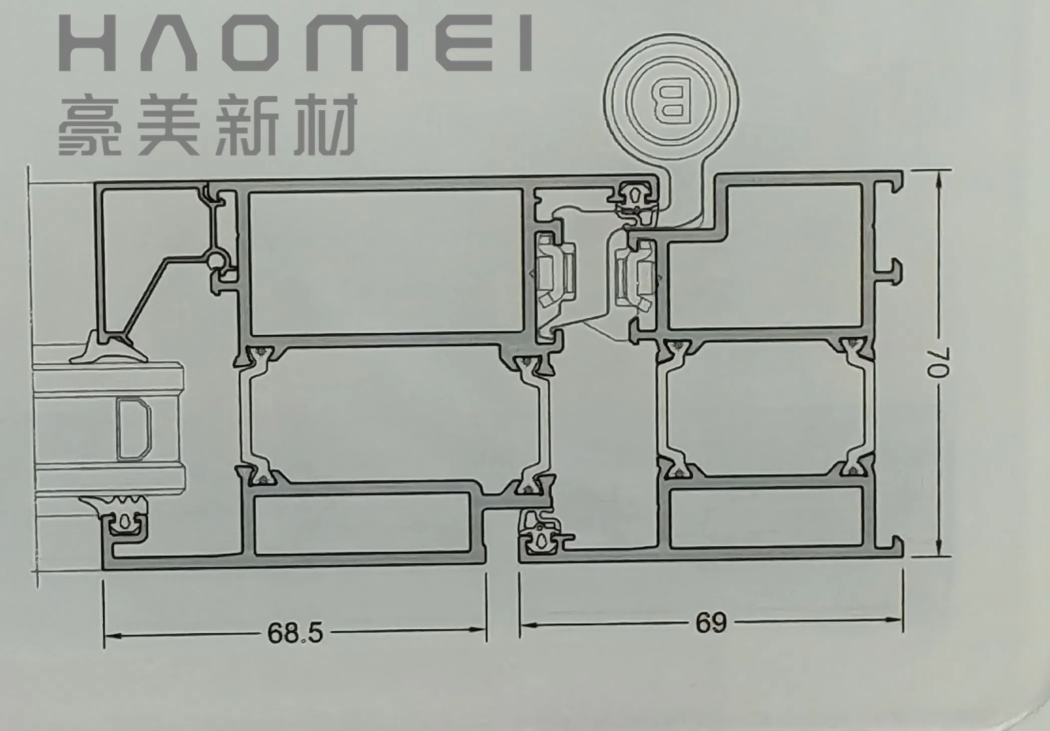 Customized Curtain Wall with Anodized Aluminum Frame
