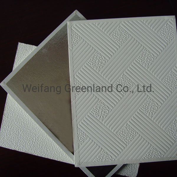 PVC Laminated Gypsum Ceiling/High-Strength Gypsum Ceiling Tile/Gypsum Ceiling Tile