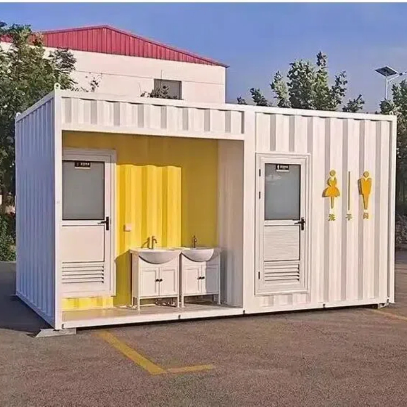 Outdoor Temporary Prefab Portable Bathroom Unit Tiny Home Mobile Shower Room Movable Toilet