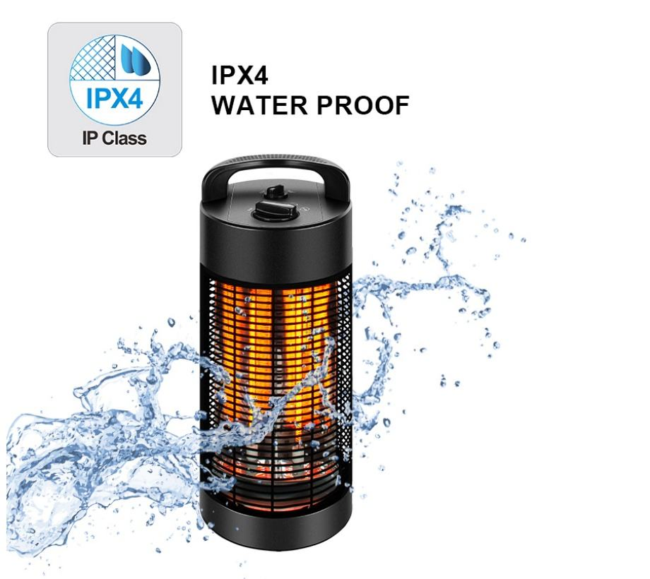 Durable Plastic Electric Infrared Heater for Desktop or Underfloor Installation