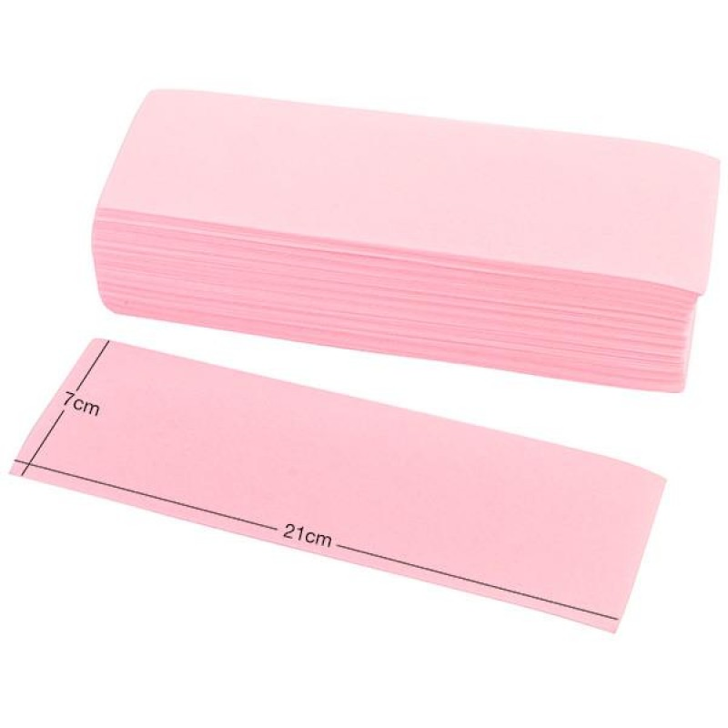 Pink Non-Woven Fabric Colored Hair Removal Wax Paper Wax Strips