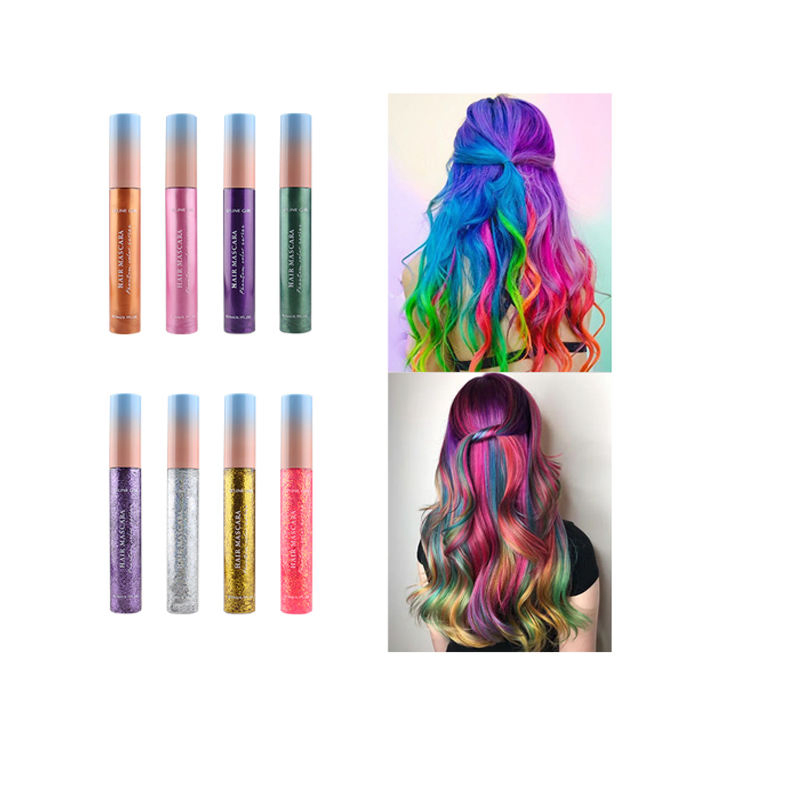 Seline Girl 8 Colors Dual Use Disposable Mascara Hair Dye