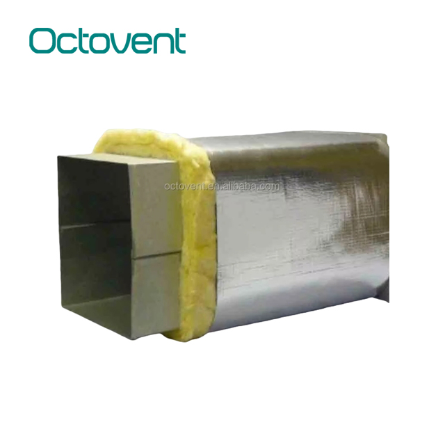 Customized HVAC Duct Aluminium Foil 50/75/100mm Glass Wool Fiberglass Insulation Blanket/Roll