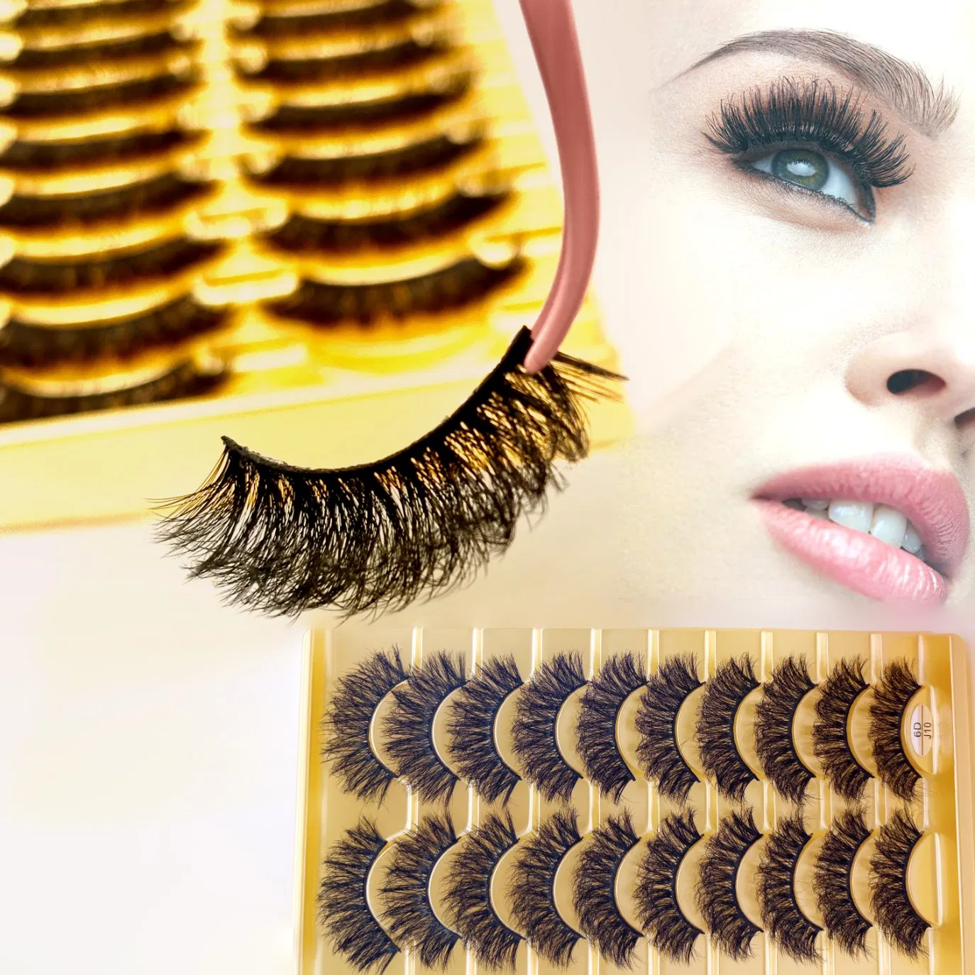 Luxurious Fluffy Eyelashes - 10 Pairs for Stunning Looks