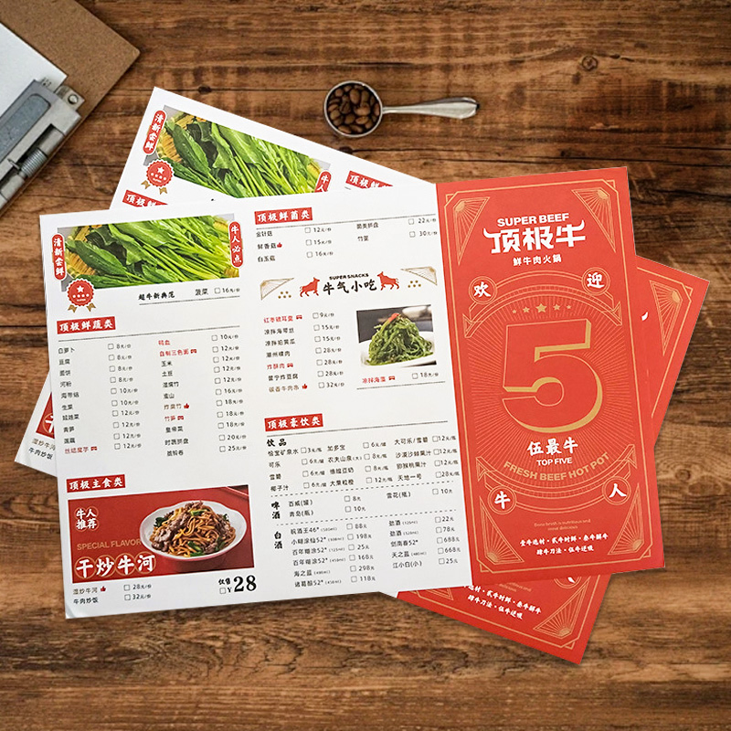 Custom Printed Placemat Paper Restaurant Dining Plates Table Place Mat Disposable Tray Mat Paper Placemats for Dinner