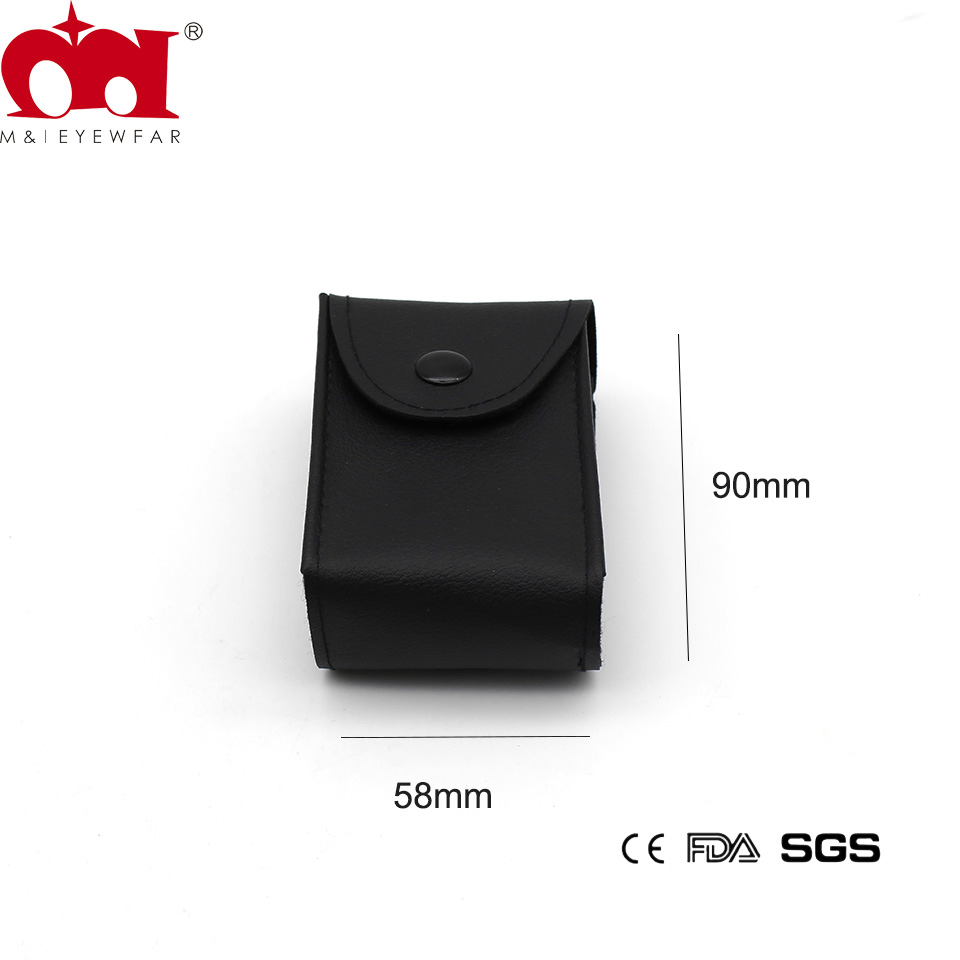 Black Simple Snap-on Portable Small Case Folding Reading Glasses Box