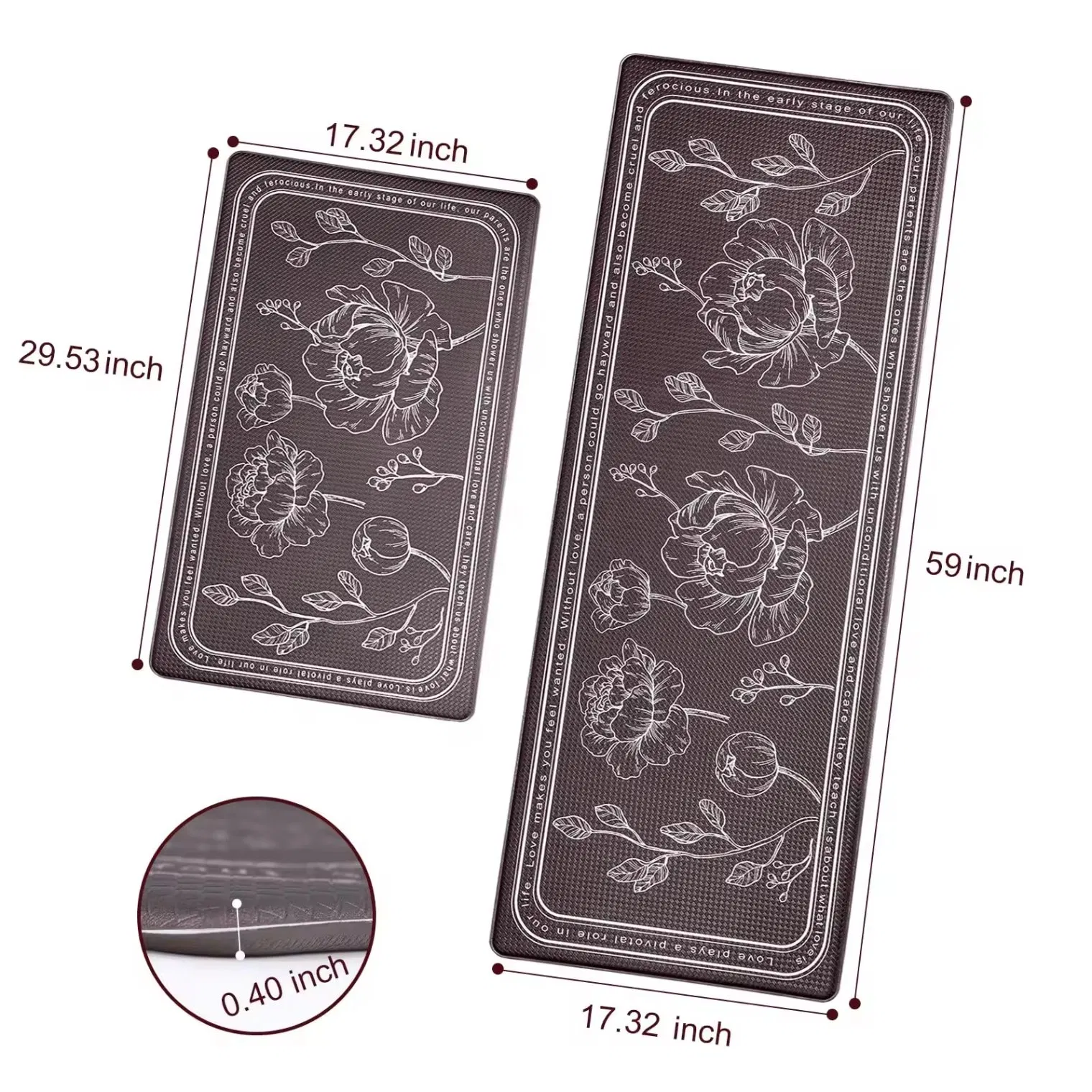 Premium Waterproof Kitchen Mat for Anti-Fatigue Comfort and Safety