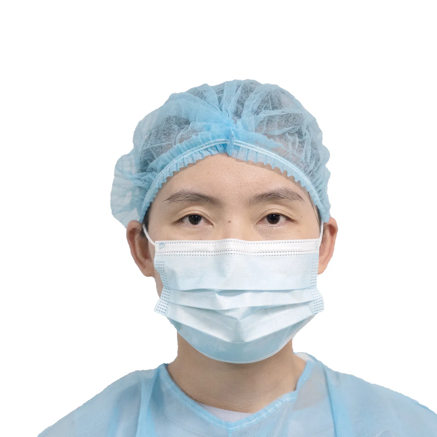 21" Disposable Hairnet Non Woven Clip Cap for Beauty Salon