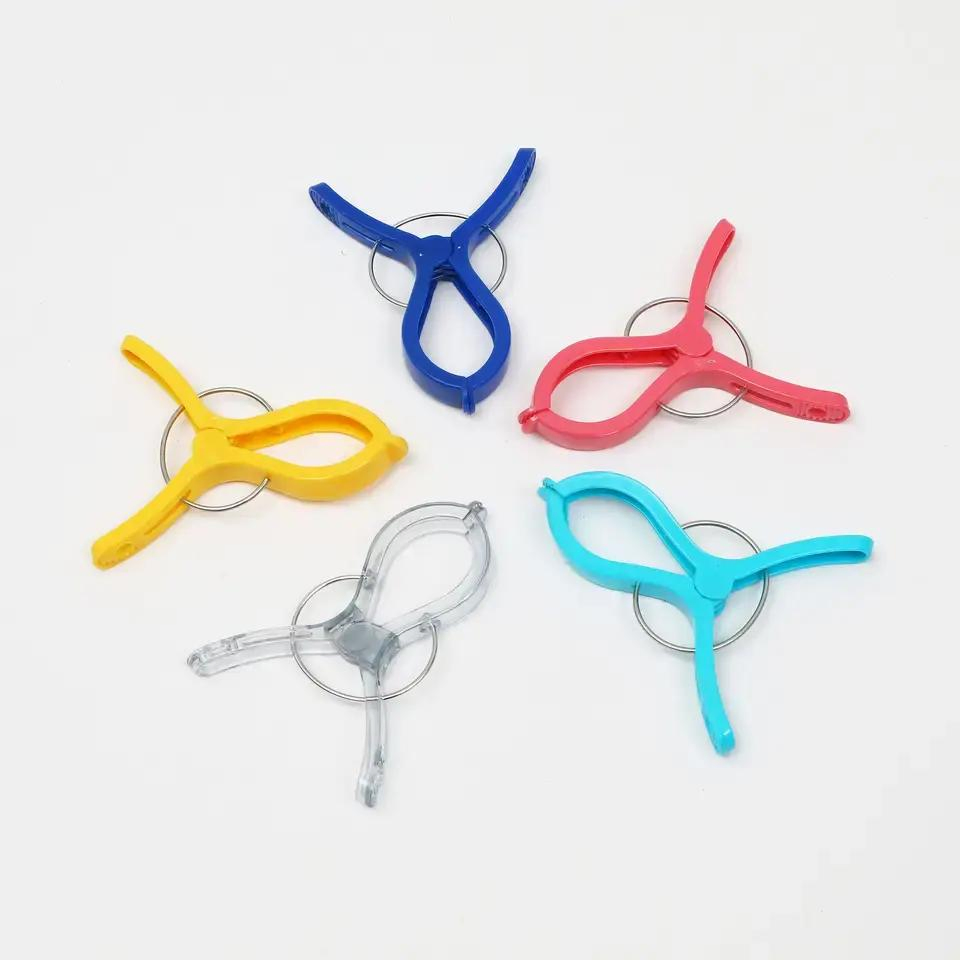 Towel Holder Laundry Clothespin Hanging Chair Clothes Clips Clamps Pegs for Blanket Cheap Plastic Colorful Windproof Beach Pet