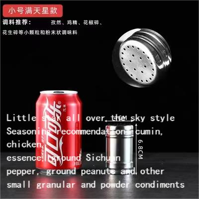 Stainless Steel Cans Kitchen Commercial Large-Capacity Barbecue Seasoning Bottles