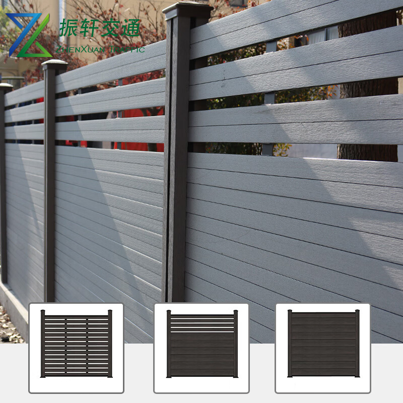 Plastic Wood Fence Outdoor Co-Extruded Wood Plastic Floor Railing Fence