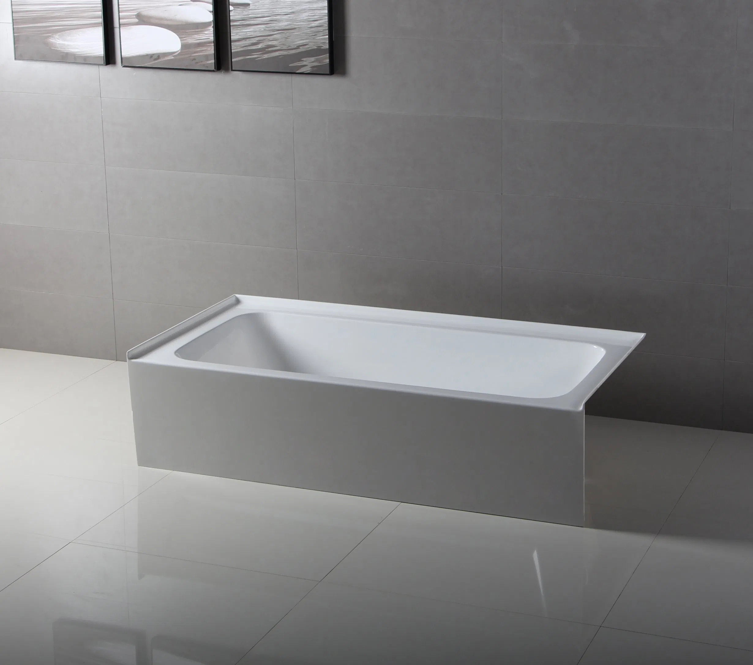 Угловая акриловая ванна Ada Skirt с юбкой