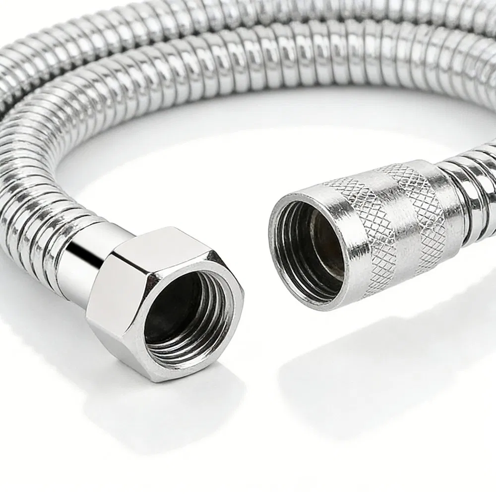 SUS 1.5-2.5m Bathroom G1/2 Nut EPDM Inner Shower Hose