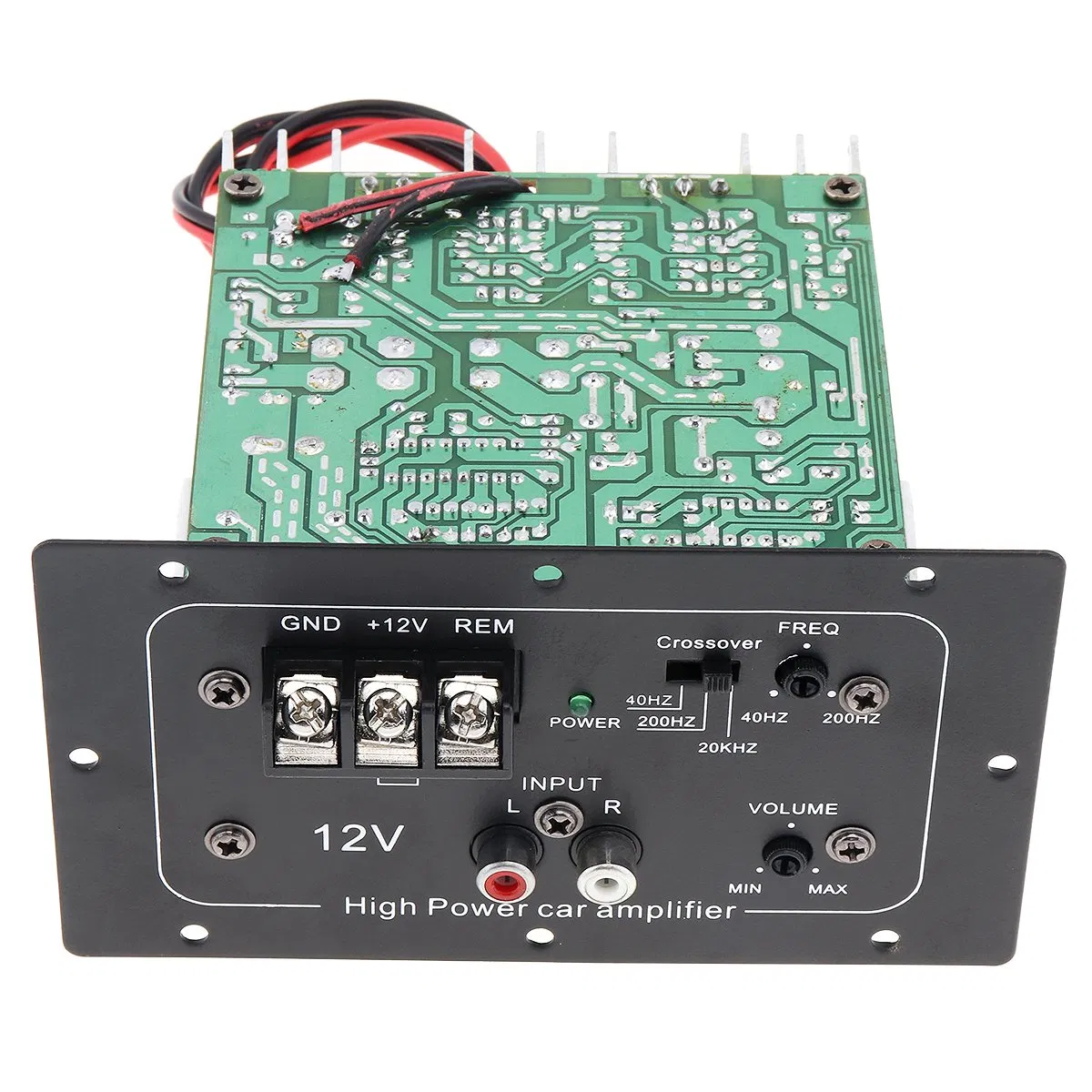 12V 150W Black Powerful Bass Subwoofer Car Audio High Power Amplifier Board for 6 / 8 / 10 Inch Car Subwoofer