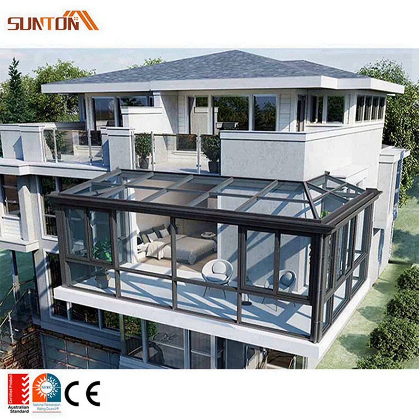 Factory Direct Garden Sheds and Summer Houses Most Favorable Agricultural Glass Houses Prefab Sunroom