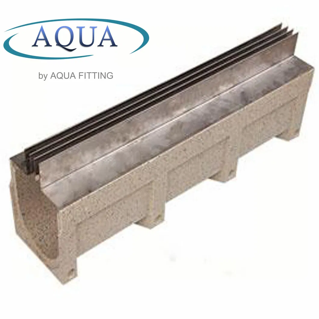 U-Shaped Channel Drainage Gully with Grate or Trench Covers