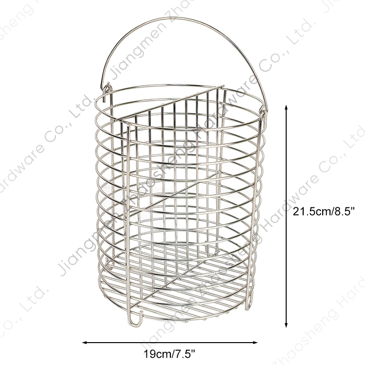 Stainless Steel Hot Dog Steamer Basket Stovetop Deep Fryer Stock Pot Basket