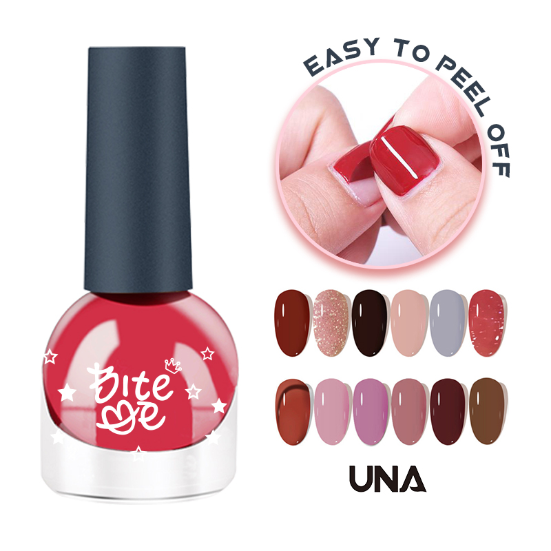 Tiktok Hot Sale Private Label Water Based Halal Quick Dry Easy Peel off Nail Polish