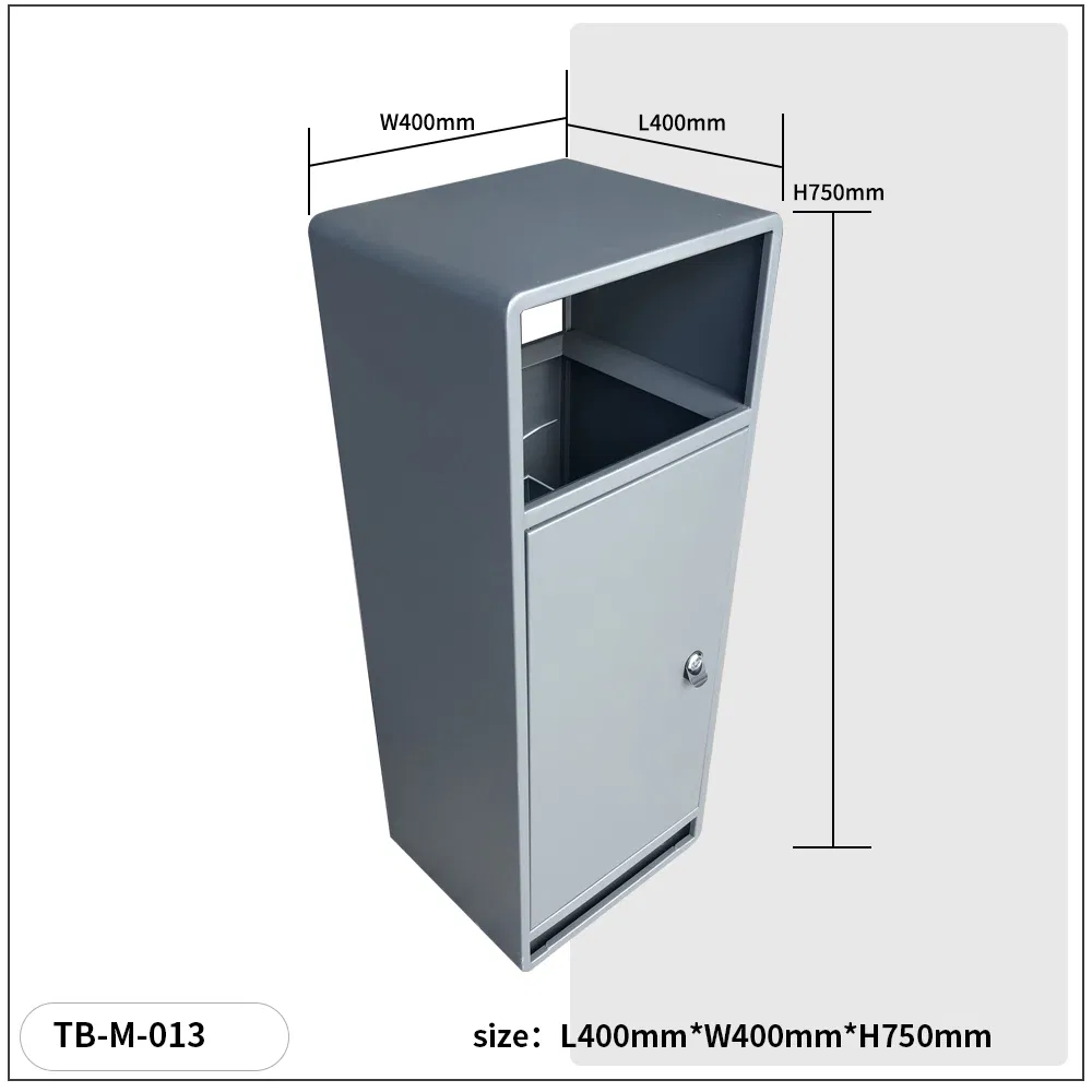 Декоративная уличная урна с коваными узорами для сада