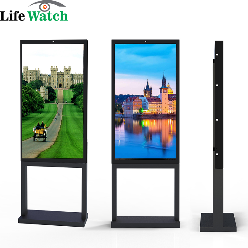 Outdoor 32-Inch IP65 Waterproof Advertising LCD Panel Kiosk Display Screen with Android Windows System