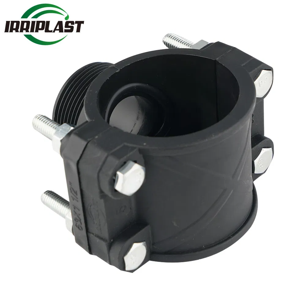 Good Quality Raw Material Axial HDPE Fitting Plumbing Irrigation Saddle with Single or Double Output