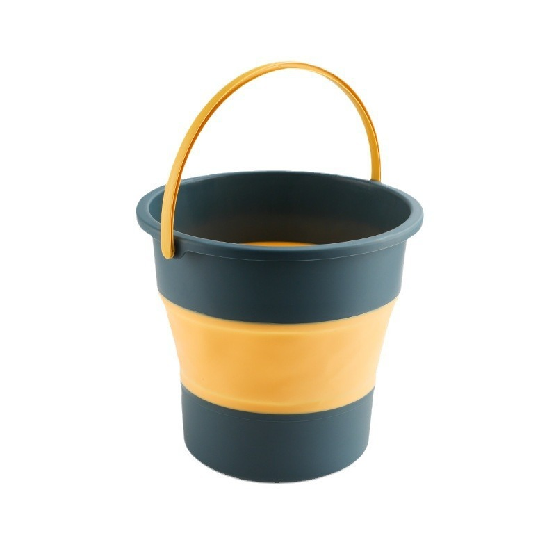 Camping Fishing Washing 10L PP TPR Folding Plastic Collapsible Bucket